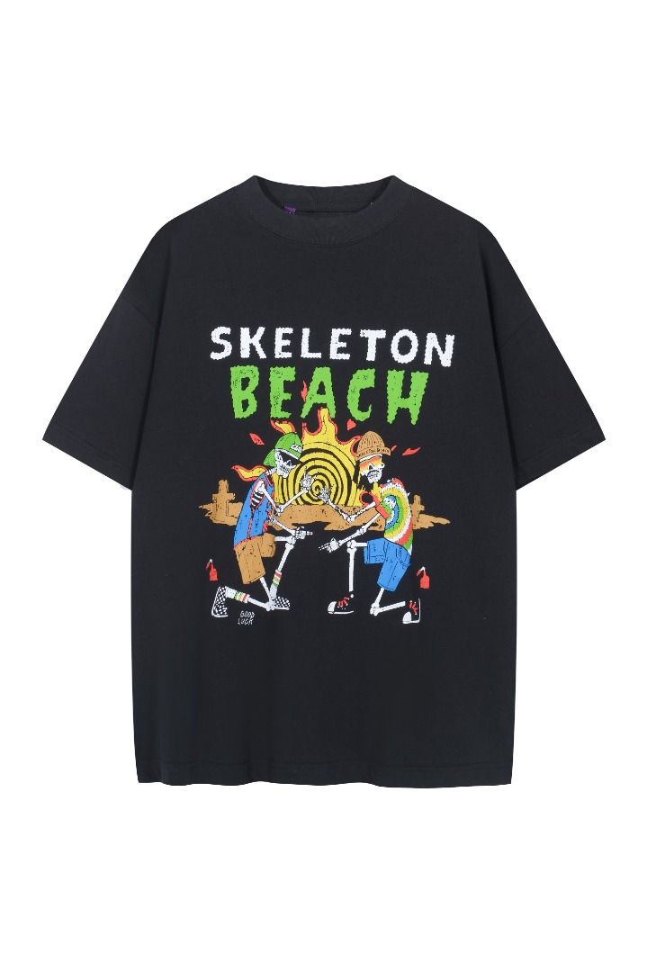 Gallery Dept. SKELETON BEACH TEE骷髏沙灘主題印花短袖T恤, 男裝