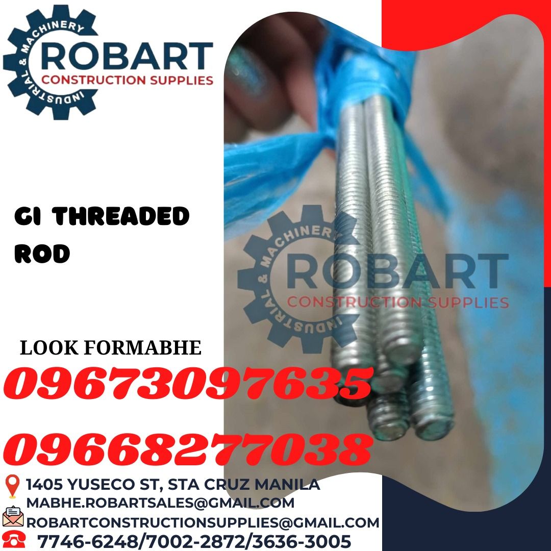 gi thread rod, Commercial & Industrial, Construction Tools & Equipment ...