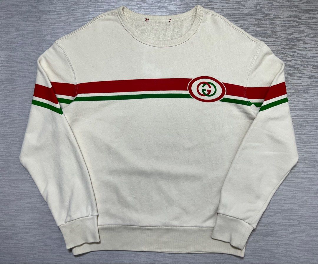 Gucci logo sweatshirt deals