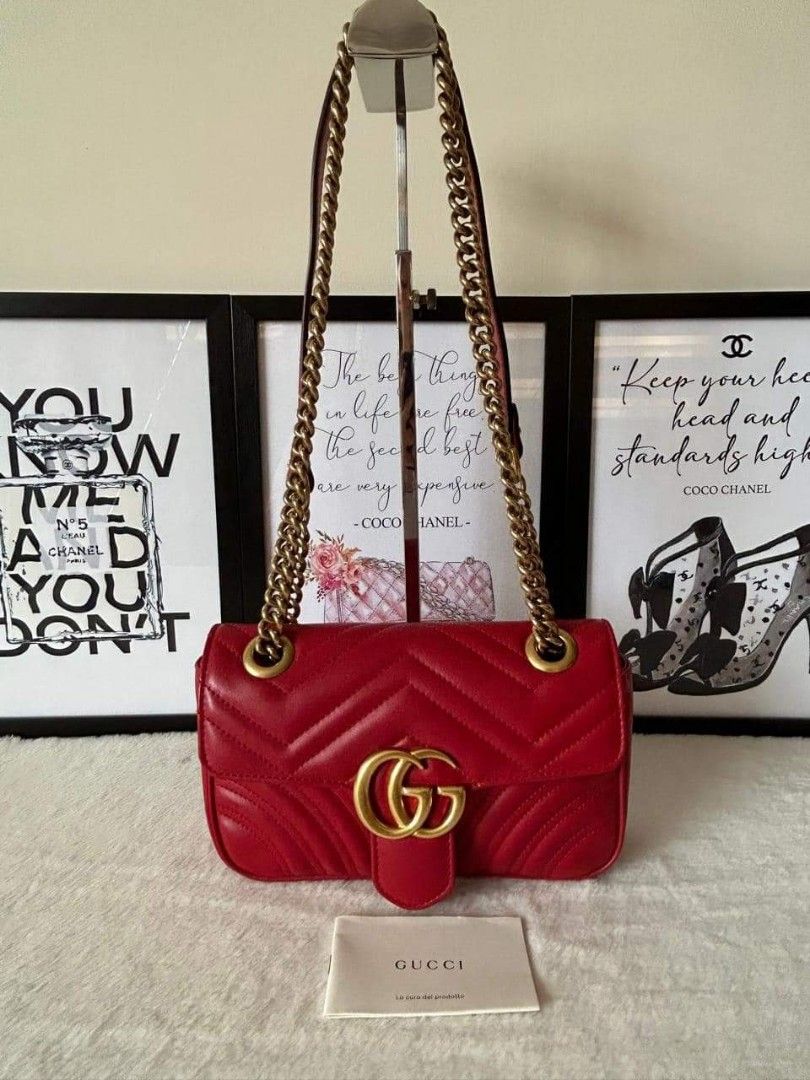 GUCCI Marmont Mini Flap Bag