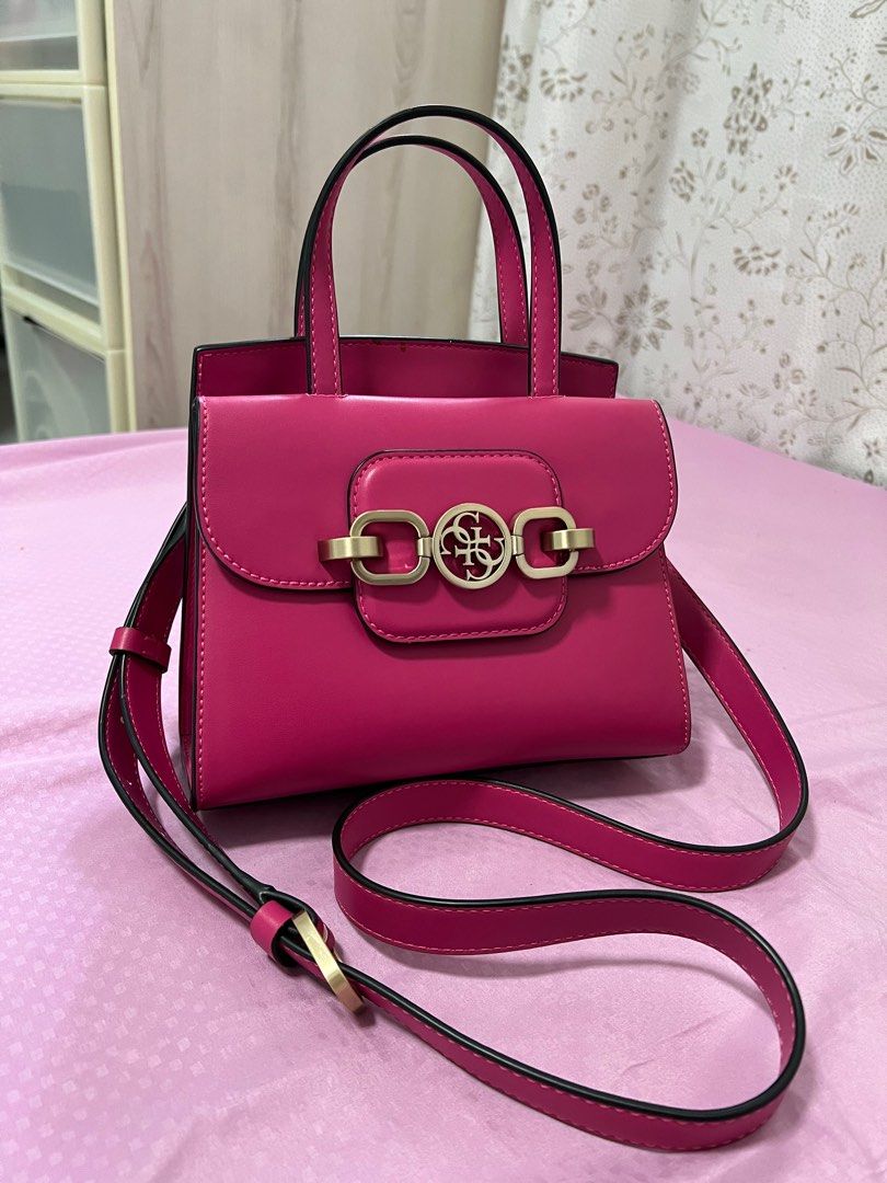 Guess Pink Sling Bag Women s Fashion Bags Wallets Cross body Bags on Carousell