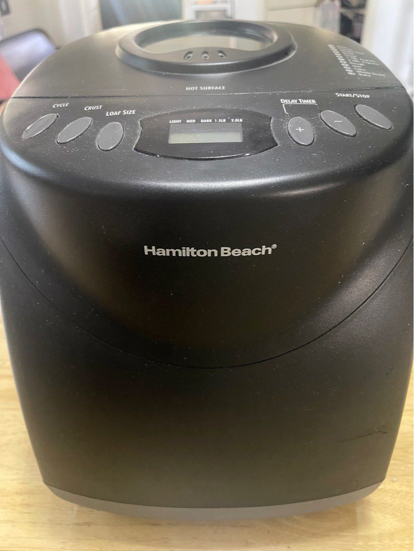 Hamilton Beach Bread Maker 110 Volts from USA (Category: Bakeware) located in San Jose. Submitted by salt02 (Listing ID 1317878454, Image 2). Description: Like new Used only once. No more box. With recipe manual Pag di ka sanay mag bake this one is for you.. you only need to follow the manual for some recipes.. Reminder this is 110 Volts since from USA An automatic bread maker that'll help you whip up fresh breads, cakes, doughs, croissants, and 