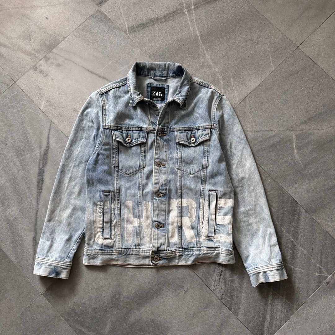 Jaket denim levis zara man blue wash second original not evisu carhartt stussy