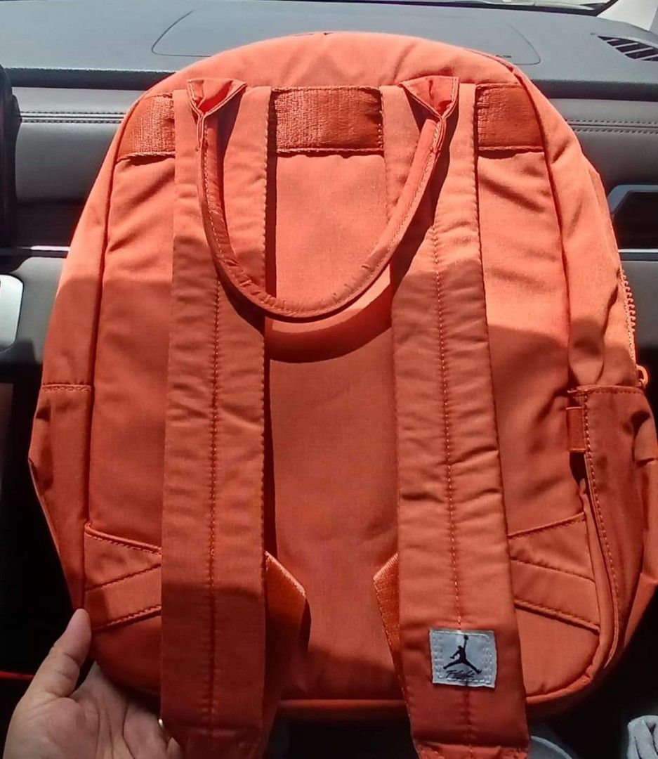 orange jordan backpack
