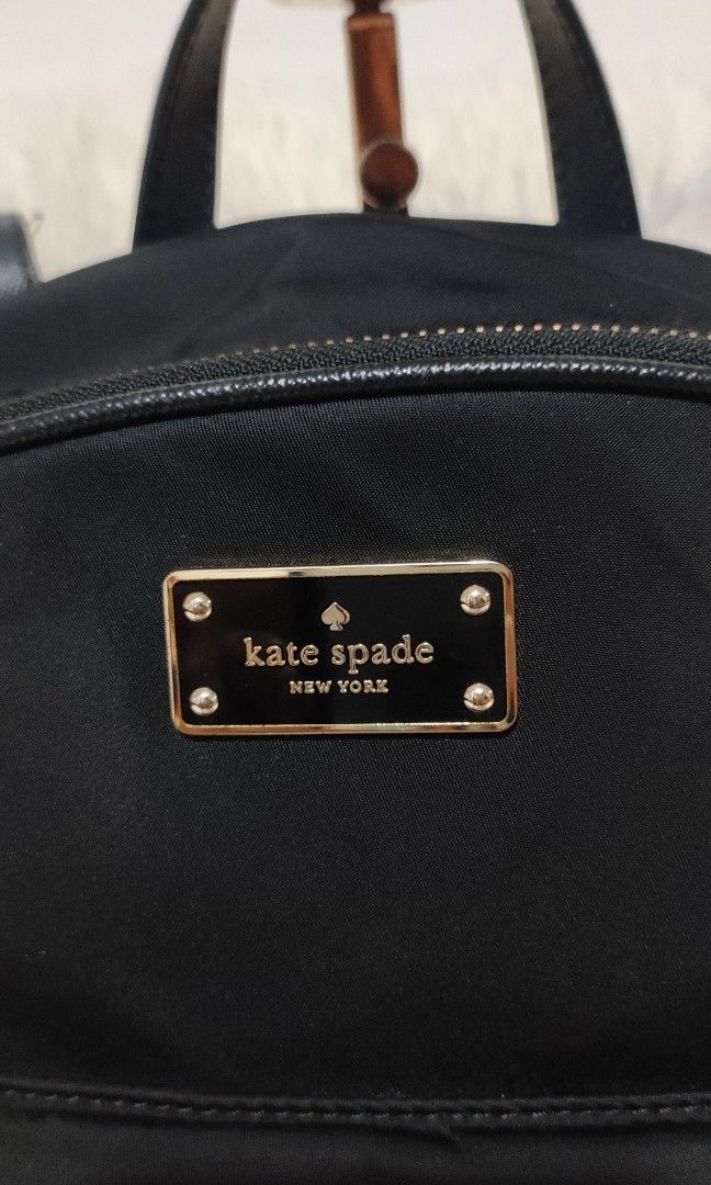 🇯🇵Kate Spade🇯🇵🎒backpack (Category: Luxury Bags & Wallets) located in Cavite. Submitted by yerbua103 (Listing ID 1317863732, Image 2). Description: 👉This Kate Spade New York Chelsea backpack is a stylish and functional accessory crafted in black leather and nylon materials. The backpack has a zip-around closure and adjustable straps. Interior is lined with nylon and features a side-zipped and slip-on pockets for ample storage space. It is pe