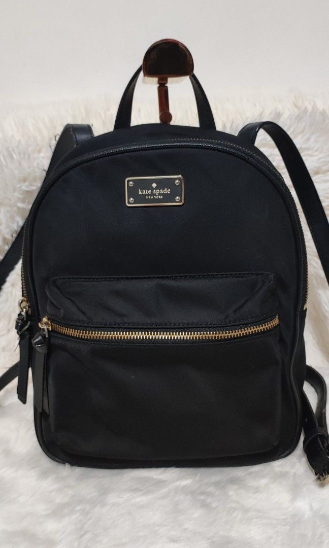 🇯🇵Kate Spade🇯🇵🎒backpack (Category: Luxury Bags & Wallets) located in Cavite. Submitted by yerbua103 (Listing ID 1317863732, Image 1). Description: 👉This Kate Spade New York Chelsea backpack is a stylish and functional accessory crafted in black leather and nylon materials. The backpack has a zip-around closure and adjustable straps. Interior is lined with nylon and features a side-zipped and slip-on pockets for ample storage space. It is pe