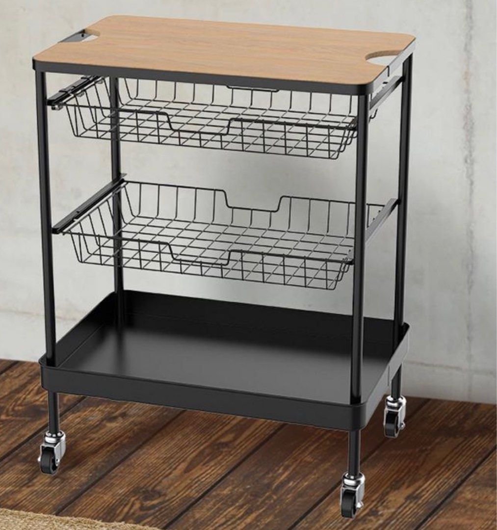 Kitchen Trolley / Cart (Category: Food Organization & Storage) located in Manila. Submitted by joicewithani (Listing ID 1317794399, Image 1). Description: RFS decluttering, change of furniture Shipping at buyer’s cost. Can be disassembled before shipping or shipped as is..