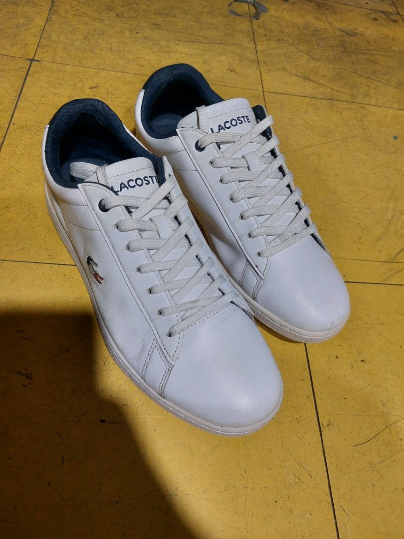 Lacoste Carnaby Evo Tricolor Leather Casual Men s Sneakers 10 US Men s Fashion Footwear Sneakers on Carousell