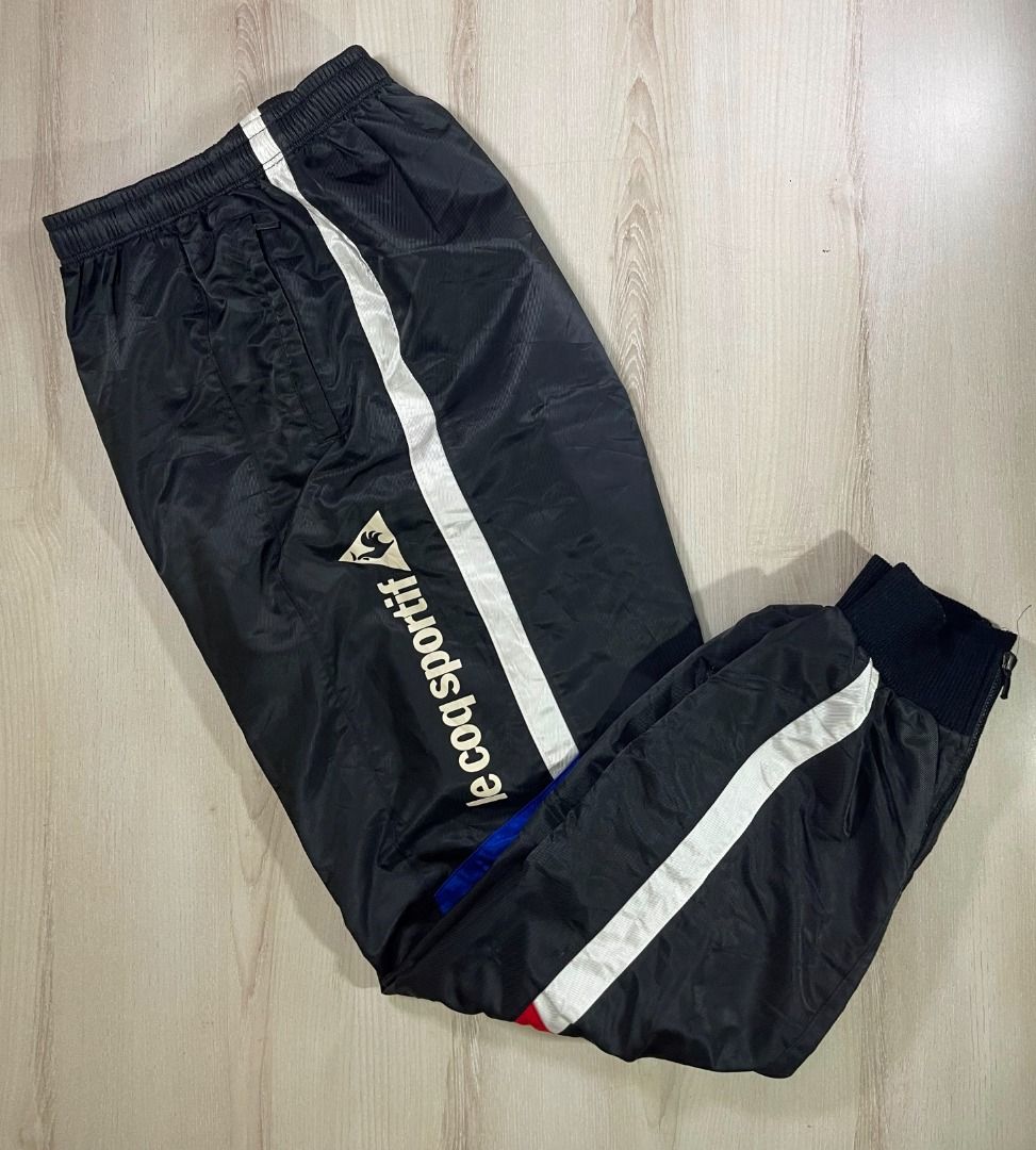 Le Coq Sportif Vintage Black Track Pants DL Used
