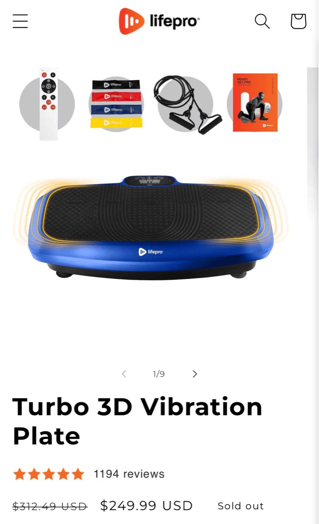 LifePro Turbo 3D Vibration Plate BRAND NEW Full body vibration for rehabilitation fitness weight loss