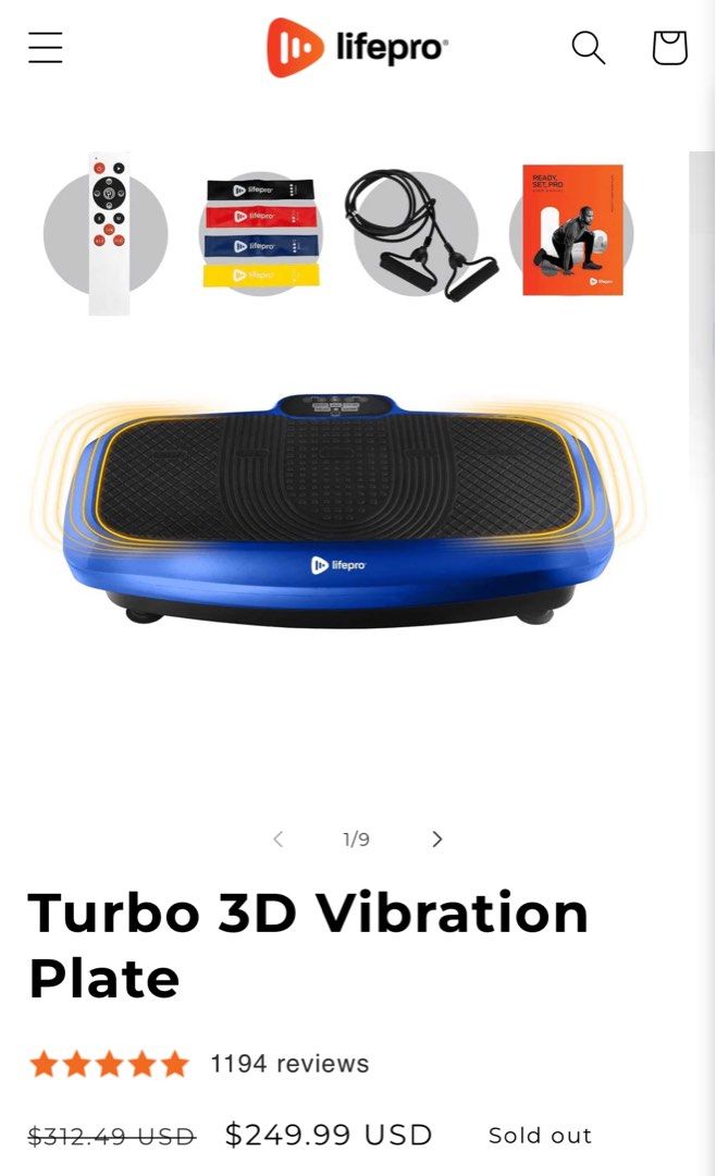 Lifepro turbo 3d vibration plate outlet