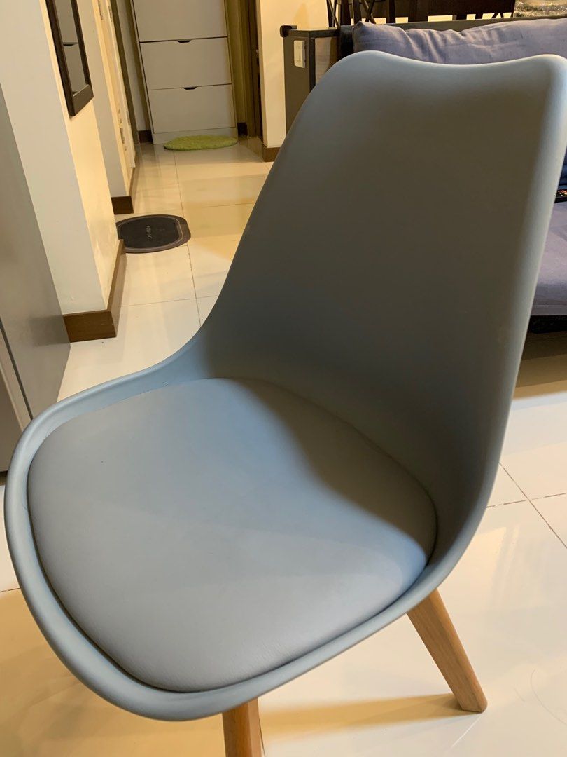 Light Gray Hagen Chair Furniture Home Living Furniture Chairs on Carousell