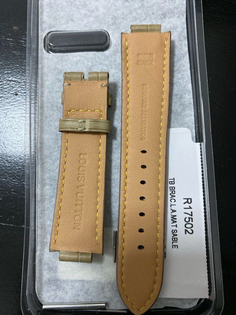Louis vuitton watch leather strap clearance