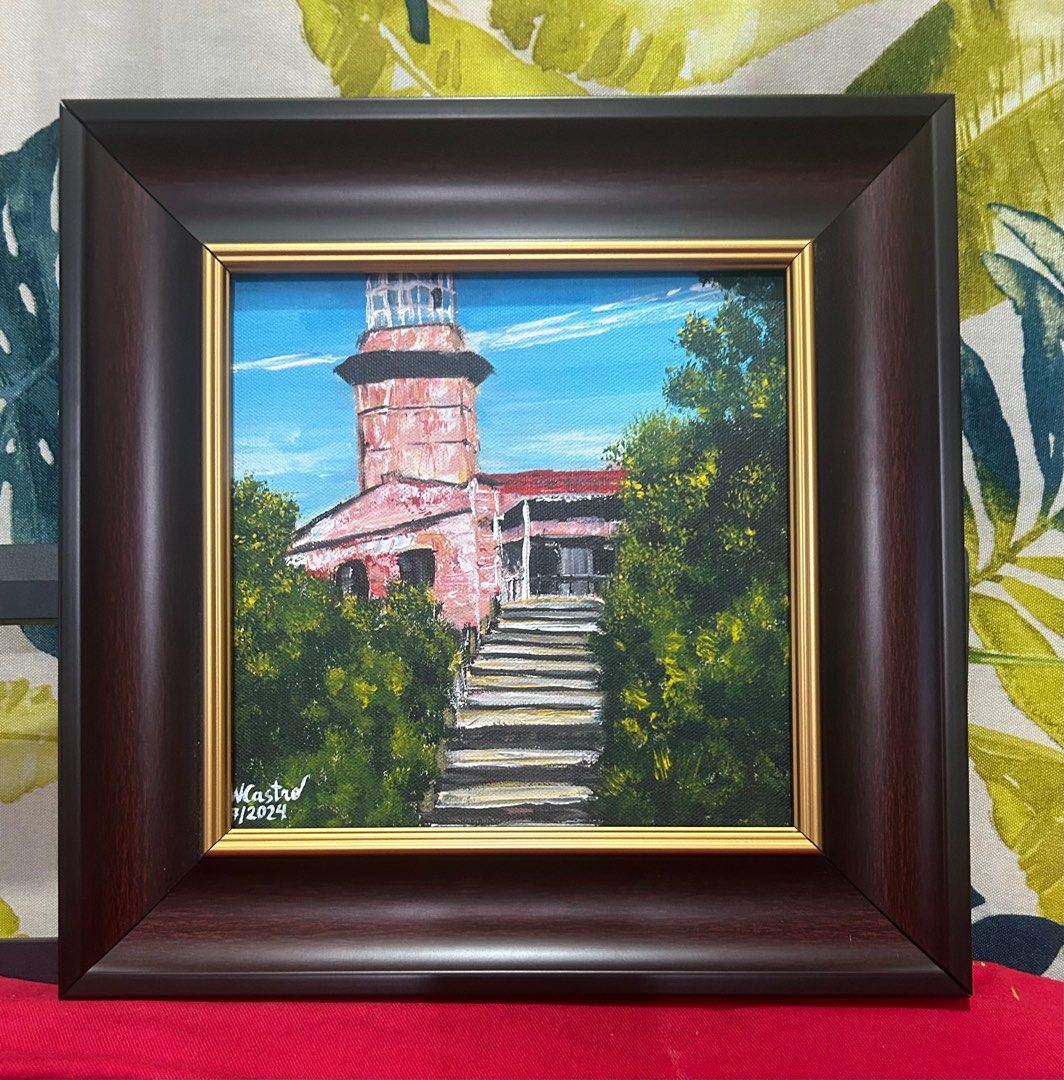 Mini Painting for sale (Category: Art & Prints) located in Makati City. Submitted by cassyrose (Listing ID 1317728279, Image 1). Description: ❤️❤️New Mini Painting Available❤️❤️ "Cape Bojeador Lighthouse" Acrylic on Canvas 9" x 9" (13.4 x 13.4 inches frame size included) Price: 1,700 each Frame included Thank you so much po and God Bless us.