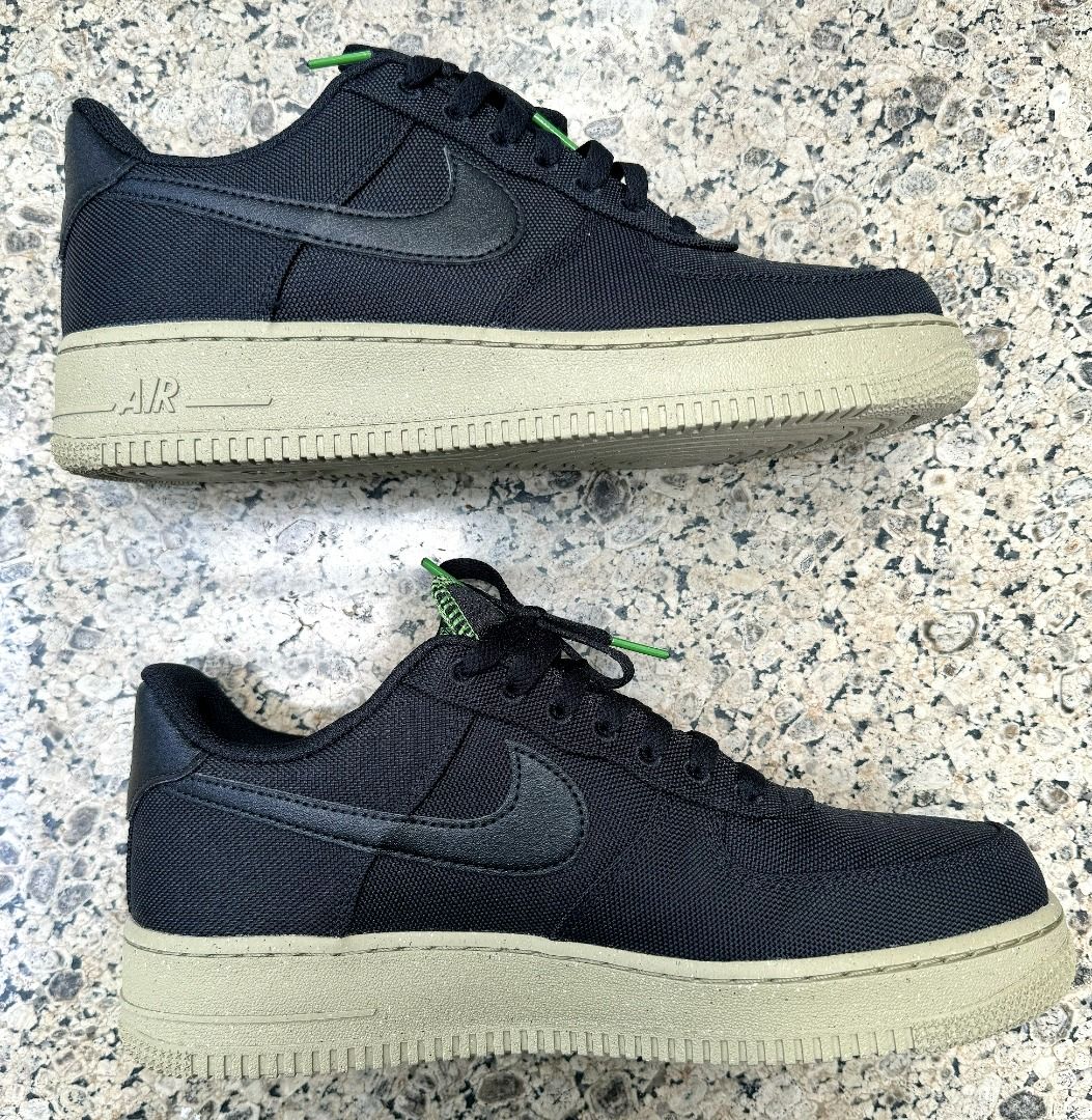 NIKE AIR FORCE 1 07 LV8 Black Black Neutral Olive Man Shoes