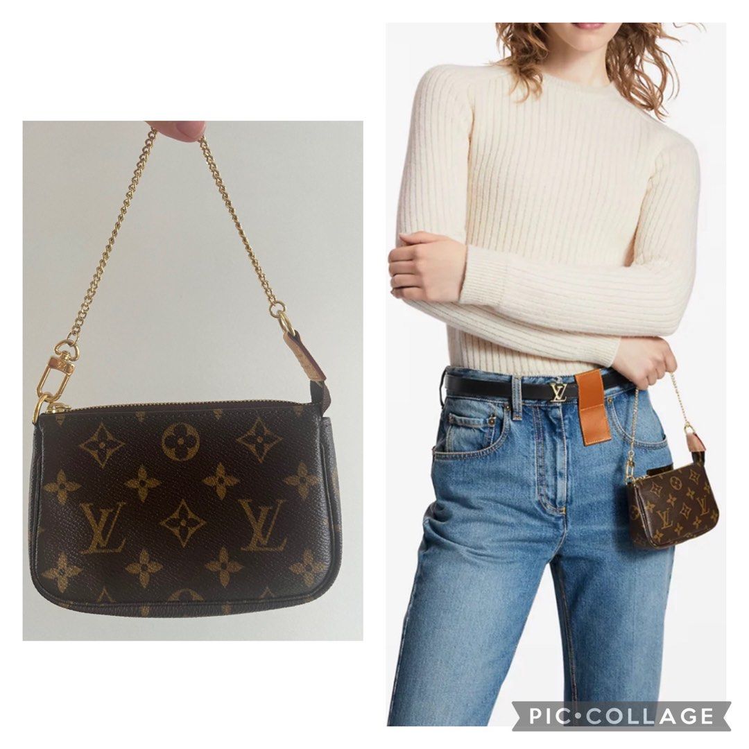 Original Louis Vuitton Mini Pochette with Box (Category: Luxury Bags & Wallets) located in Quezon City. Submitted by sherockxx (Listing ID 1317877379, Image 1). Description: Guaranteed authentic. Flawless condition. Super nice in actual. Complete inclusions..