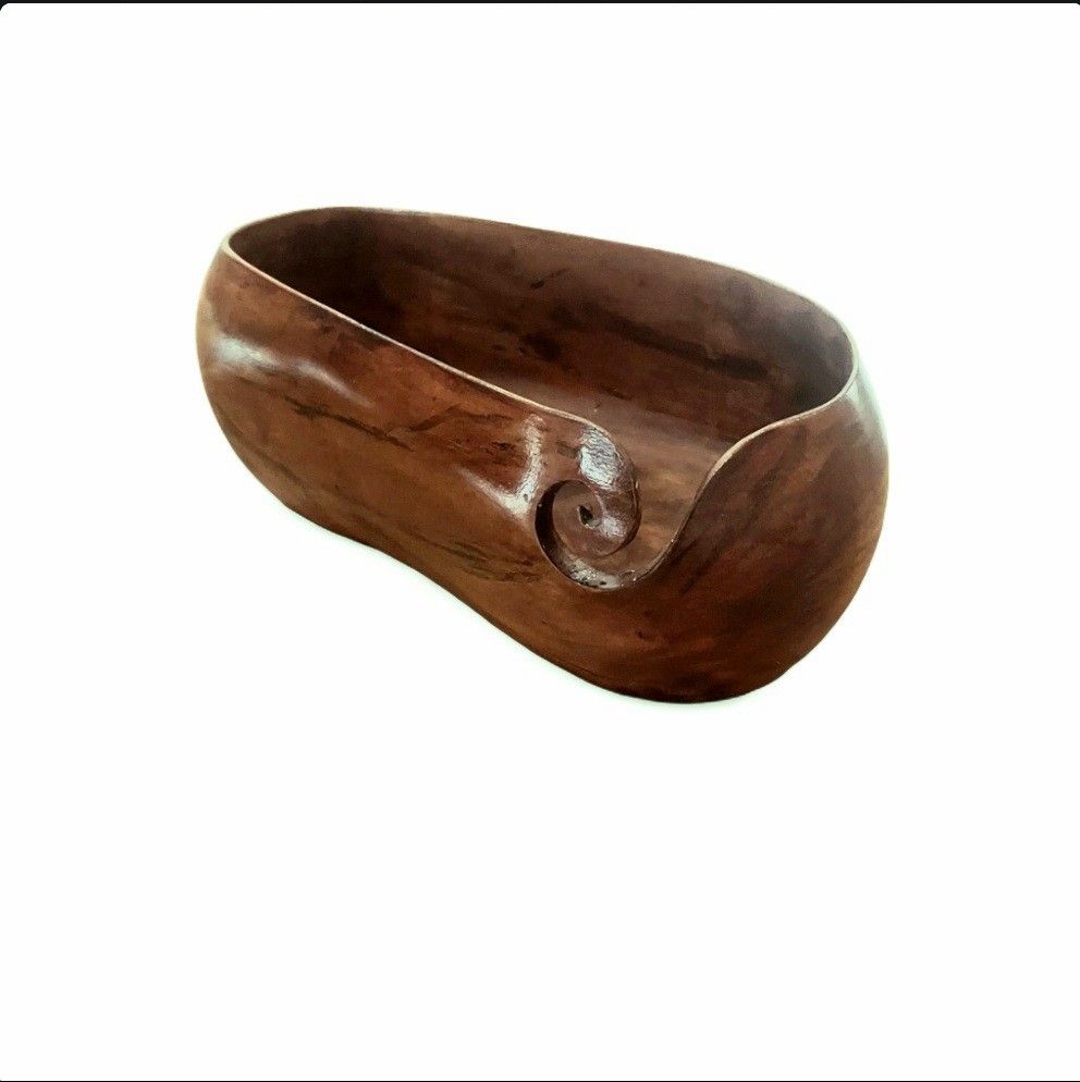 Peanut-shape yarn bowl (Category: Handmade Craft) located in Manila. Submitted by nvodega (Listing ID 1317774177, Image 3). Description: Crafters, here we come! Add this peanut shape yarn bowl to your collections. Not only your yarn will love it, but you as crafters can take pride using it!. Hand made using a rescued Ipil tree, this bowl was from the branch part that instead of throwing it away, transformed it into beautiful functional art piece!