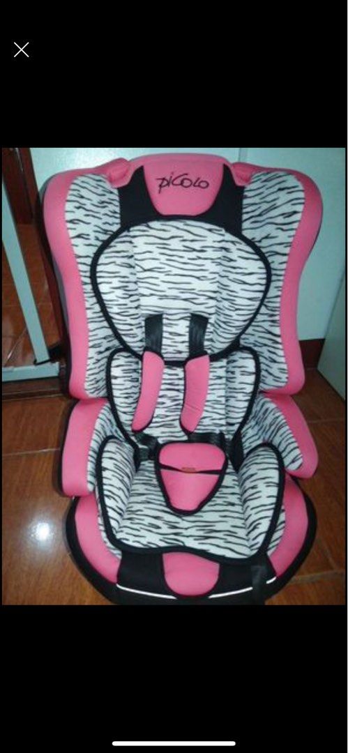Pink Picolo Car Seat (Category: Car Seats) located in Taguig. Submitted by silvercrystal.262fd6 (Listing ID 1317879646, Image 1). Description: picolo car seat in white tiger very cute in actual sanitized and ready to use no flaws RFS: outgrown already.