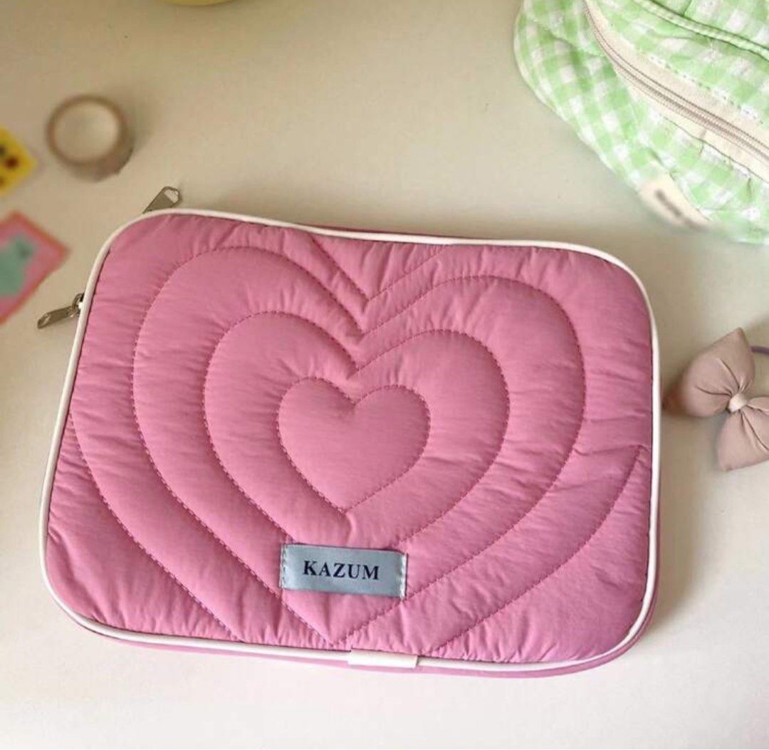 Pink Heart Laptop Case 11 Inches (Category: Laptop Bags & Sleeves) located in Quezon City. Submitted by reikocakes (Listing ID 1317866976, Image 1). Description: - never used - orig price from shein: 300 - fits 11 inches and under.