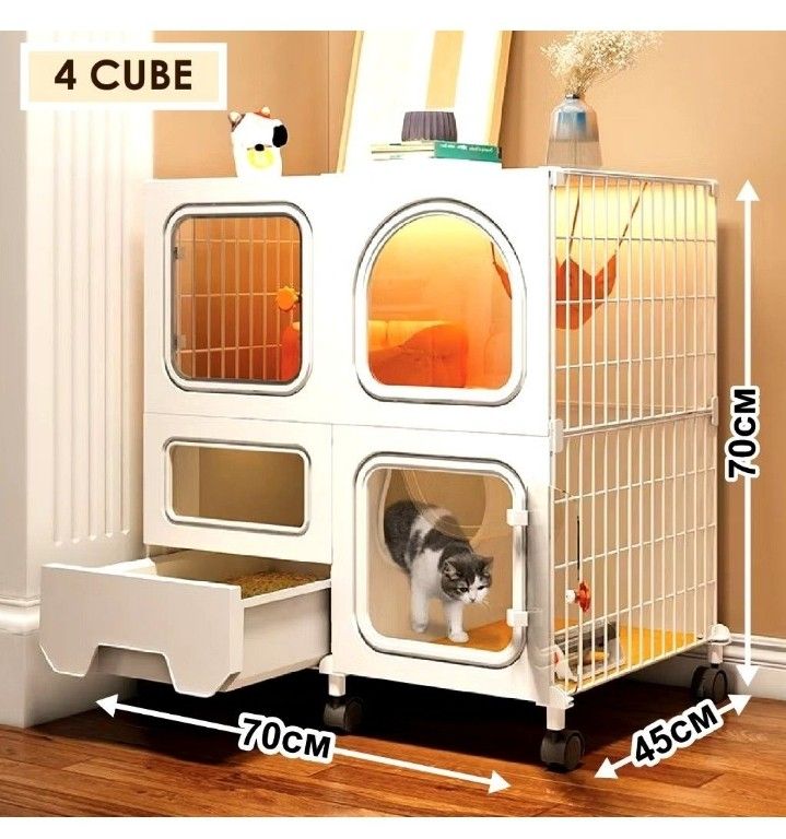 Promo left 1 4 Cube Cat cage Japanese Capsule Design