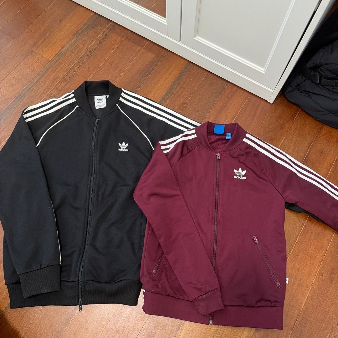 Maroon adidas windbreaker deals