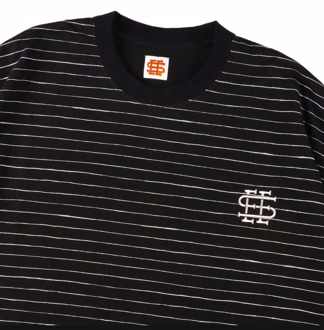 新製品情報も満載 SEE 上身及 男裝, TEE, BOARDER GRITTER ROUND BIG SUPER SEE トップス