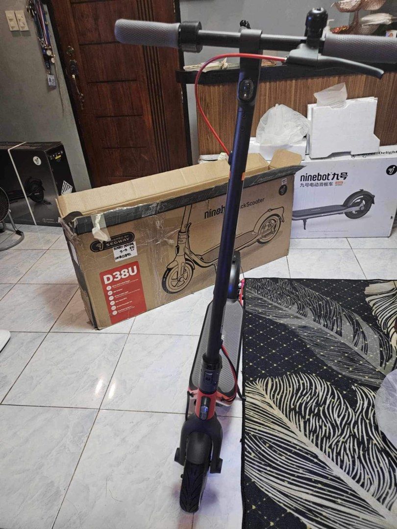 Segway Ninebot D38U Kick Scooter (Category: Skates, Rollerblades & Scooters) located in Taguig. Submitted by mickeylir (Listing ID 1317841847, Image 3). Description: ✅ Brand New. Just opened the box to check. ✅ Specs indicated on the images uploaded. ✅ Rfs: Decluttering ✅ Still negotiable.