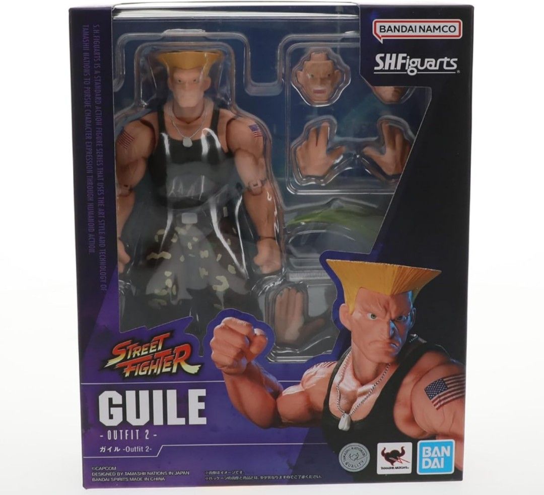 S.H. Figuarts Street Fighter Series Guile Outfit 2 Tamashii Nations Bandai Action Figure (Category: Toy Figures) located in Singapore. Submitted by teck__it__easy (Listing ID 1317806687, Image 3). Description: Brand new. Mint condition..