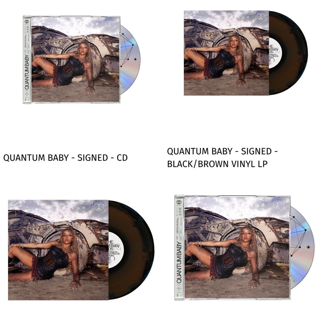 Tinashe - Quantum Baby レコード サイン入り NEW - Tinashe - QUANTUM BABY - SIGNED - BLACK/BROWN VINYL LP