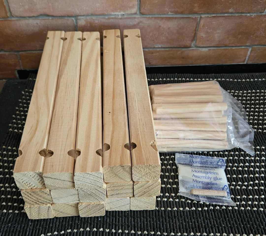 Solid Pine Wine Rack (Category: Beverages) located in Rizal. Submitted by cherry_garcia (Listing ID 1317789663, Image 2). Description: Mode of Payment : G-Cash/Paymaya Mode of Delivery : Lalamove/Grab/LBC Location : Filinvest East Marcos Highway Cainta, Rizal.