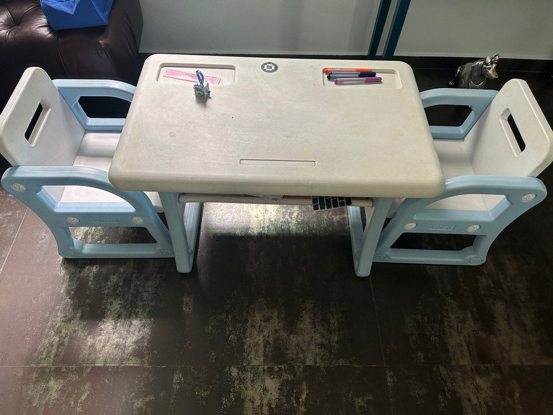 Study Table (Category: Kids' Tables & Chairs) located in Singapore. Submitted by namss (Listing ID 1317856769, Image 2). Description: Very good quality study table for kids (age 3-7 years) original price $130. It can easily be assembled and dissembled. Very compact and light in weight. .