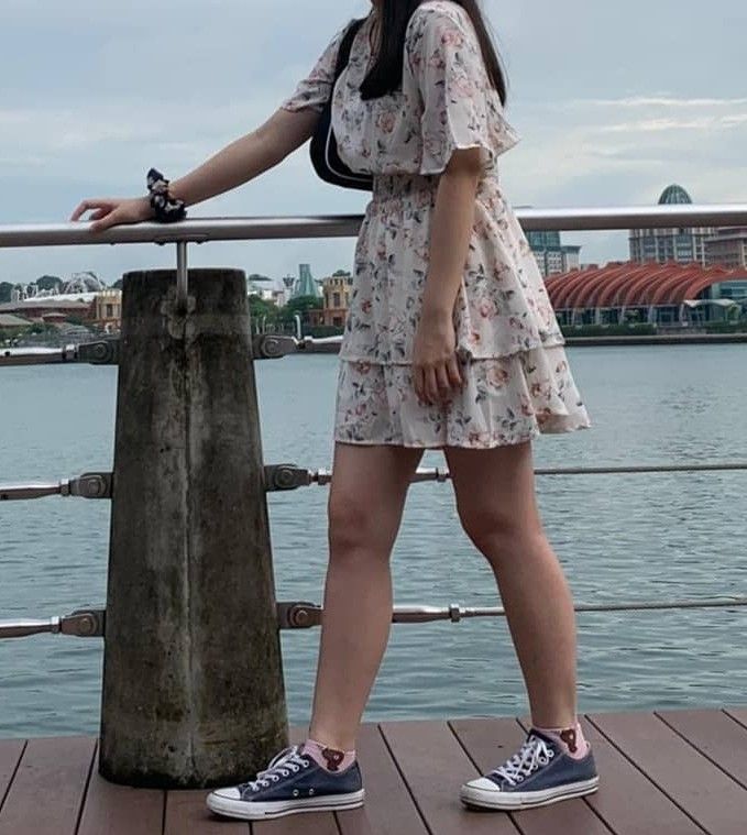 TEMT Tiered White Floral Dress Women s Fashion Dresses Sets Dresses on Carousell