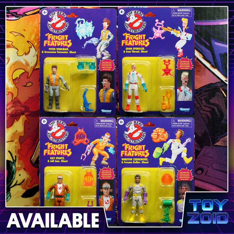 LOT DE 4 figurines Ghostbusters Plasma Series-Stantz, Venkman