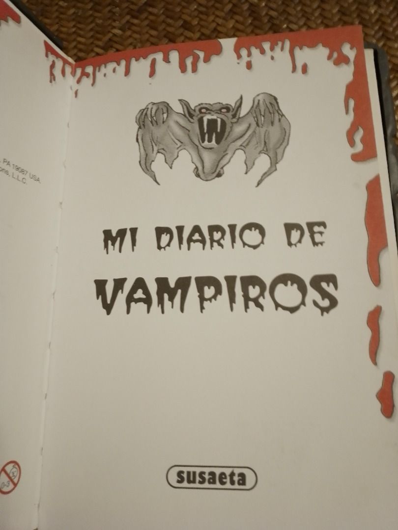 The Vampire´s Diary Notebook (2000) (Category: Storybooks) located in Paranaque City. Submitted by donjuan_thegreat (Listing ID 1317874928, Image 3). Description: Item in very good vintage condition Purchased in Spain Never been used Released in the year 2000 Material: Embossed Rubber Dimensions: H 21 cm L 14 cm For pick-up at UPS 5 Parañaque or can ship at buyer´s expense .