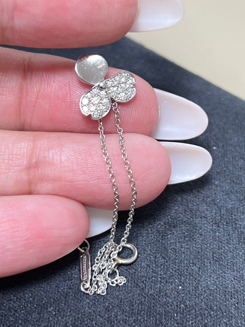 Tiffany Co Flower Bracelet w Diamond Women s Fashion Jewelry Organisers Bracelets on Carousell