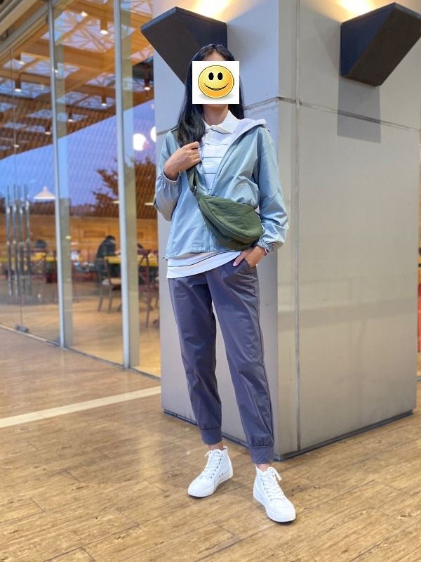 UNIQLO Blue Reversible Parka Jacket Large Women s Fashion Coats Jackets and Outerwear on Carousell