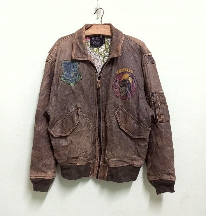 80s90s vintage type G-1 A-2 leather JKT 1980s vintage leather