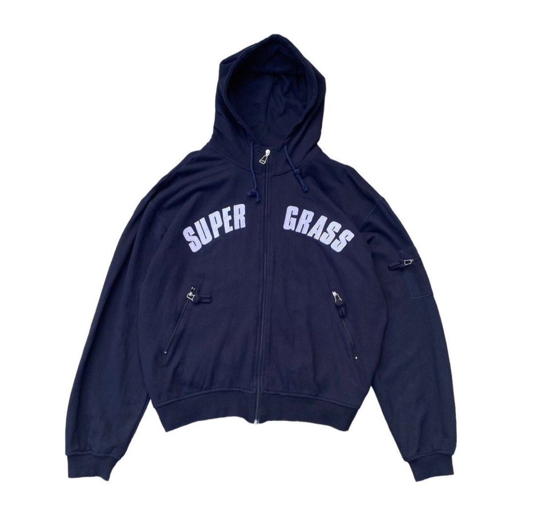 Vintage Super Grass Blue Grape band hoodie Men s Fashion Tops Sets Hoodies on Carousell