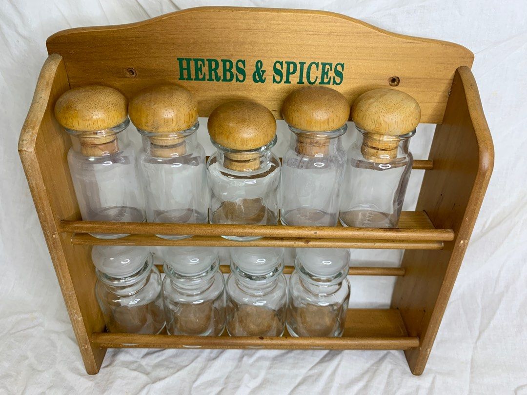 Wooden spice rack Kitchen Rack spice display rack cups holder rack wooden plates display rack country Rustic shabby chic style