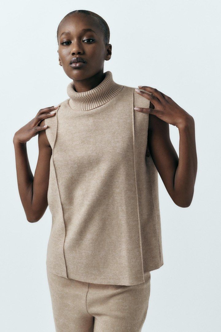 Turtleneck top zara sales