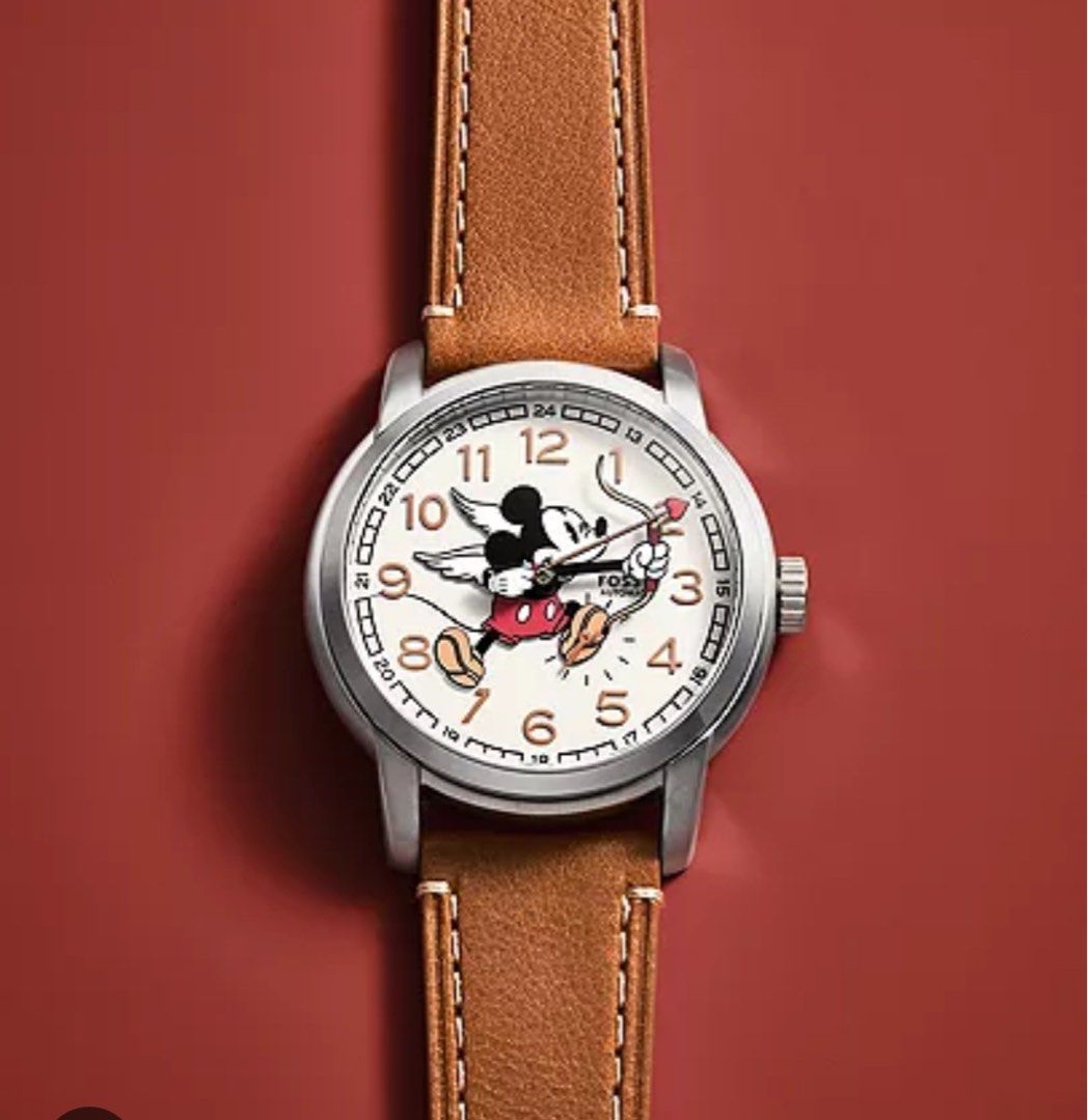 100 Authentic Warranty Fossil X Disney Fossil Limited Edition Automatic Medium Brown Leather Watch 40mm LE1187 Men s Fashion Watches Accessories Watches on Carousell