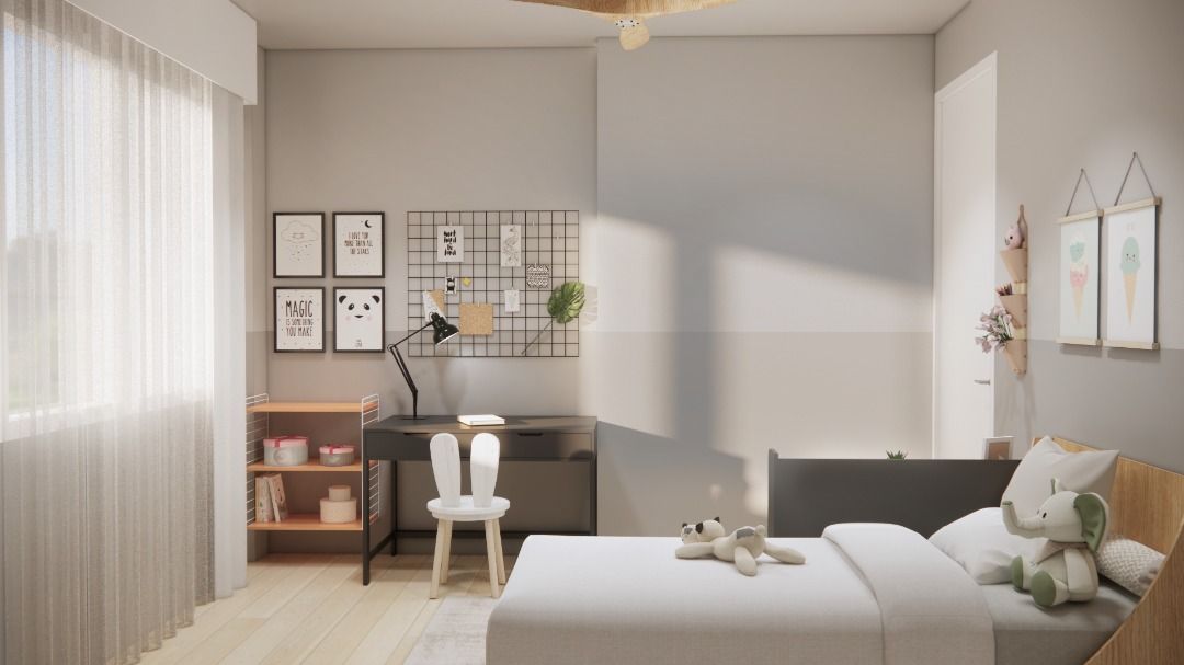 室内设计的 3D 渲染和 2D AutoCAD 制图62863075372417112