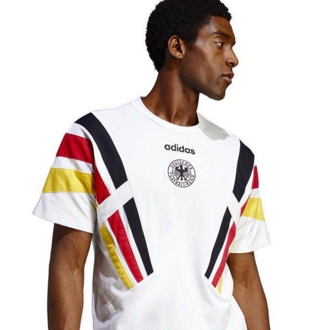 Brand New With Tag ADIDAS ORIGINALS Super Rare Limited Exclusive 1996 GERMANY Jersey Tee Shirt Medium SUPER STAR BUY Men s Fashion Tops Sets Tshirts Polo Shirts on Carousell
