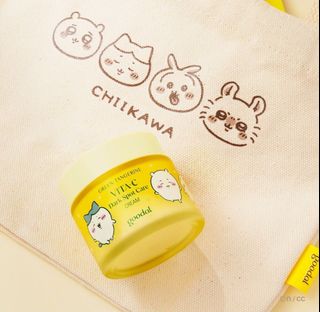 韓國 Goodal x Chiikawa吉伊卡哇 vita-c dark spot care cream維C美白淡斑去痘印面霜75ml (+75ml補充裝＋帆布袋）64181272369026110