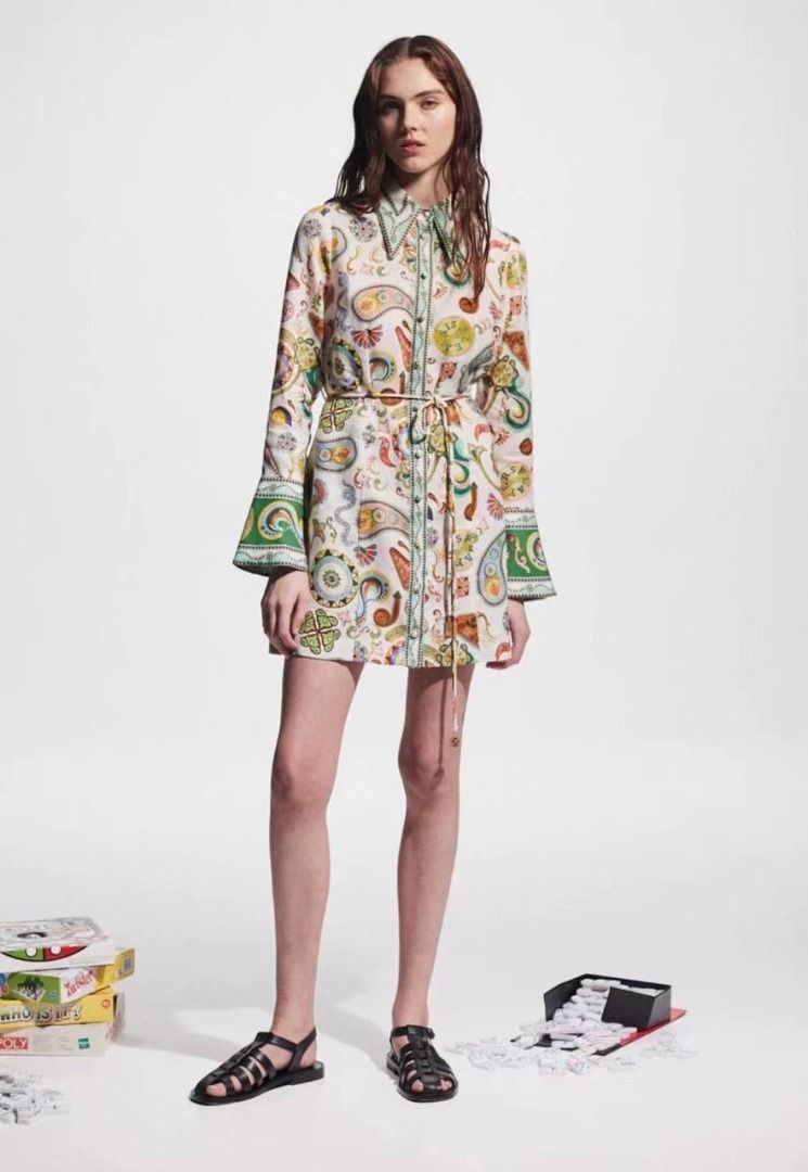 alemais arcade midi dress ALMAIS Arcade Linen Midi Dress