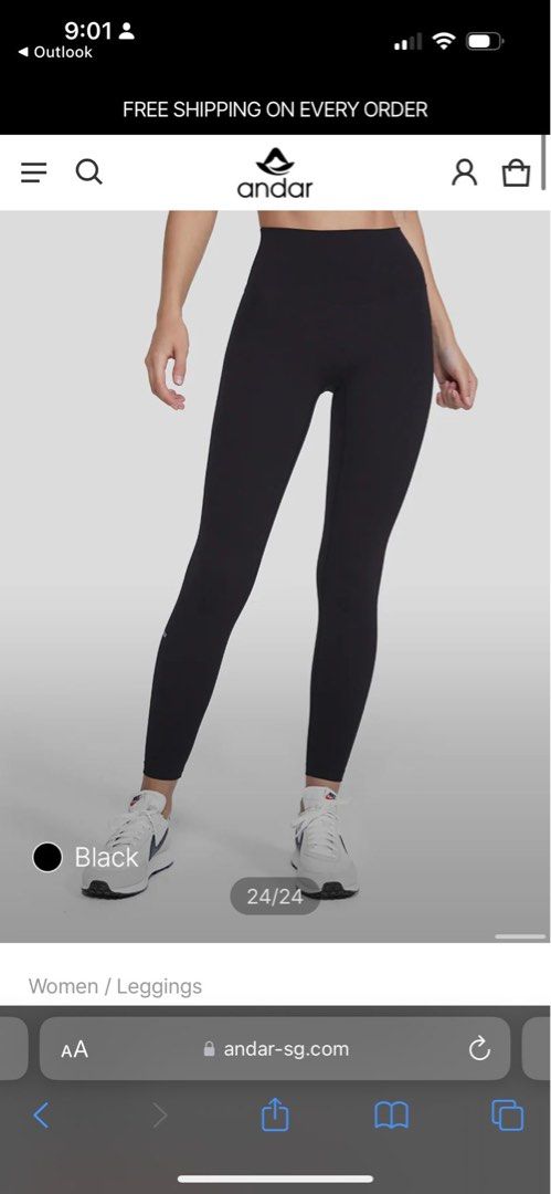 Branded ankle length leggings top