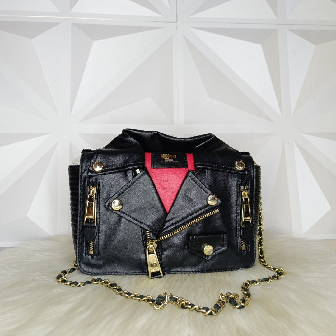 Biker Jacket Buy Moschino Bag NWT MOSCHINO COUTURE BIKER JACKET