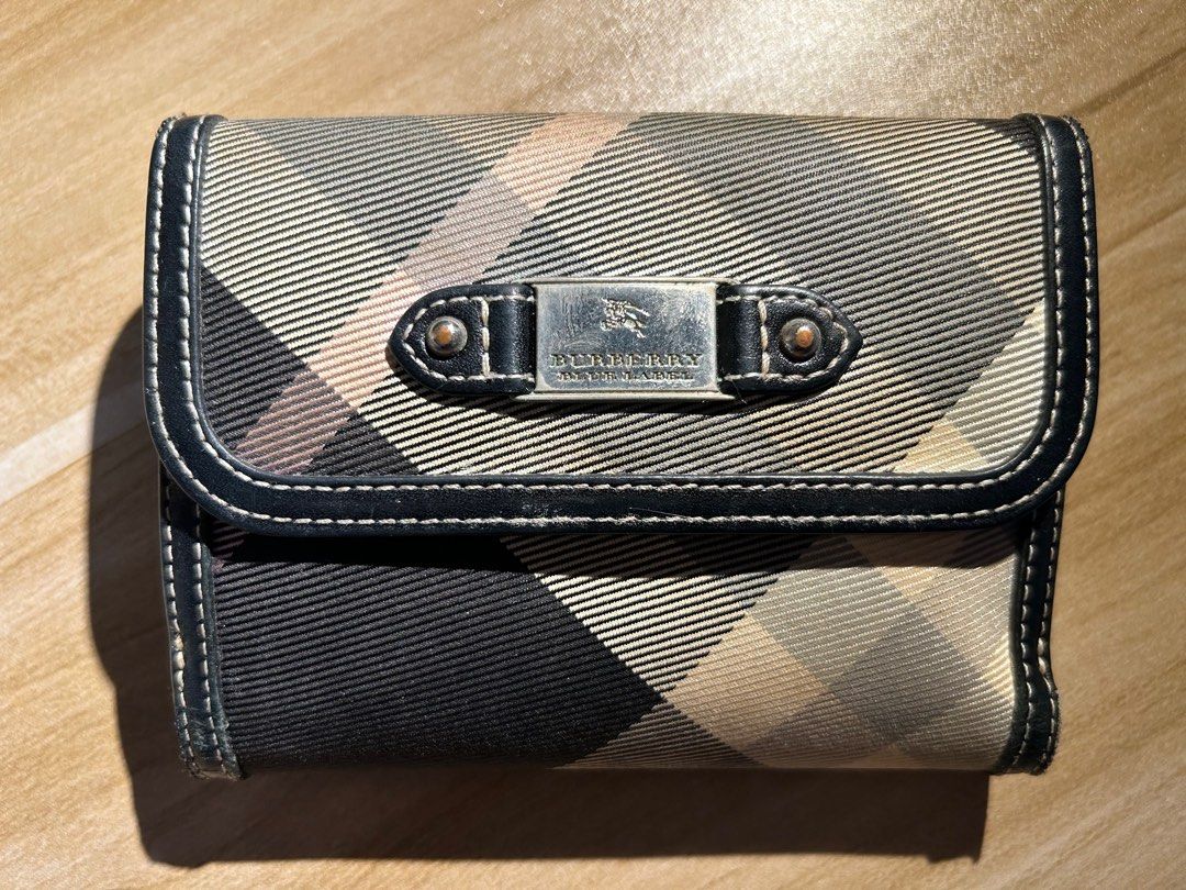 Burberry blue label mens wallet sales