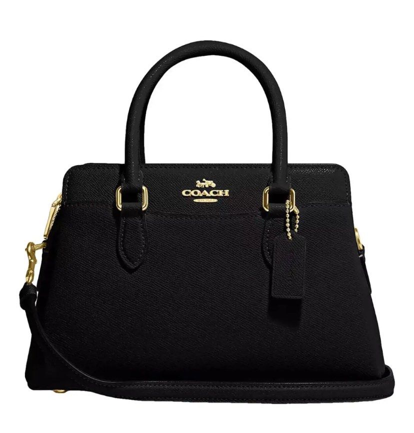 Coach Handbag Crossgrain Sage Carryall F28976 Black Leather Shoulder Bag Chain Women s COACH Luxury Bags Wallets on Carousell