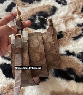 coach signature guitar strap khaki saddle